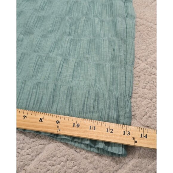 Eloquii Womens Green 2 Pcs Set Cropped Tie Front Top Sz 18 Wide Leg Pants Sz 14 - Picture 11 of 12